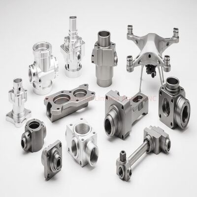 قطع صناعة CNC الدقيقة 0.03 خشونة السطح السطح المضغوط الأحجام المخصصة المكونات